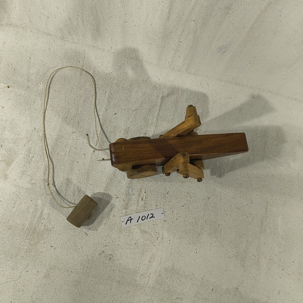 Wooden Grasshopper Vintage Pull Toy
