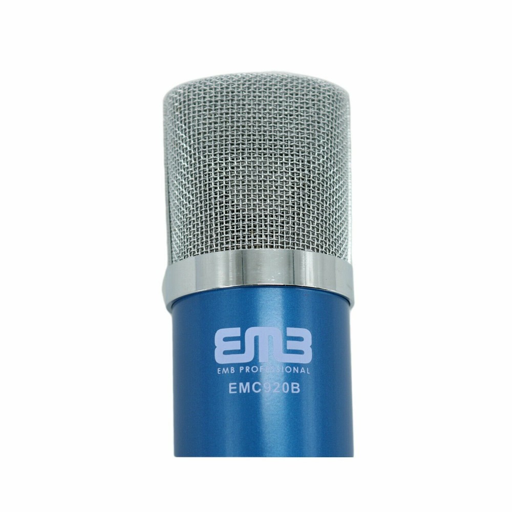 EMC920 Multi Pattern Recording Large Diaphragm Condenser Studio Microphone Blue