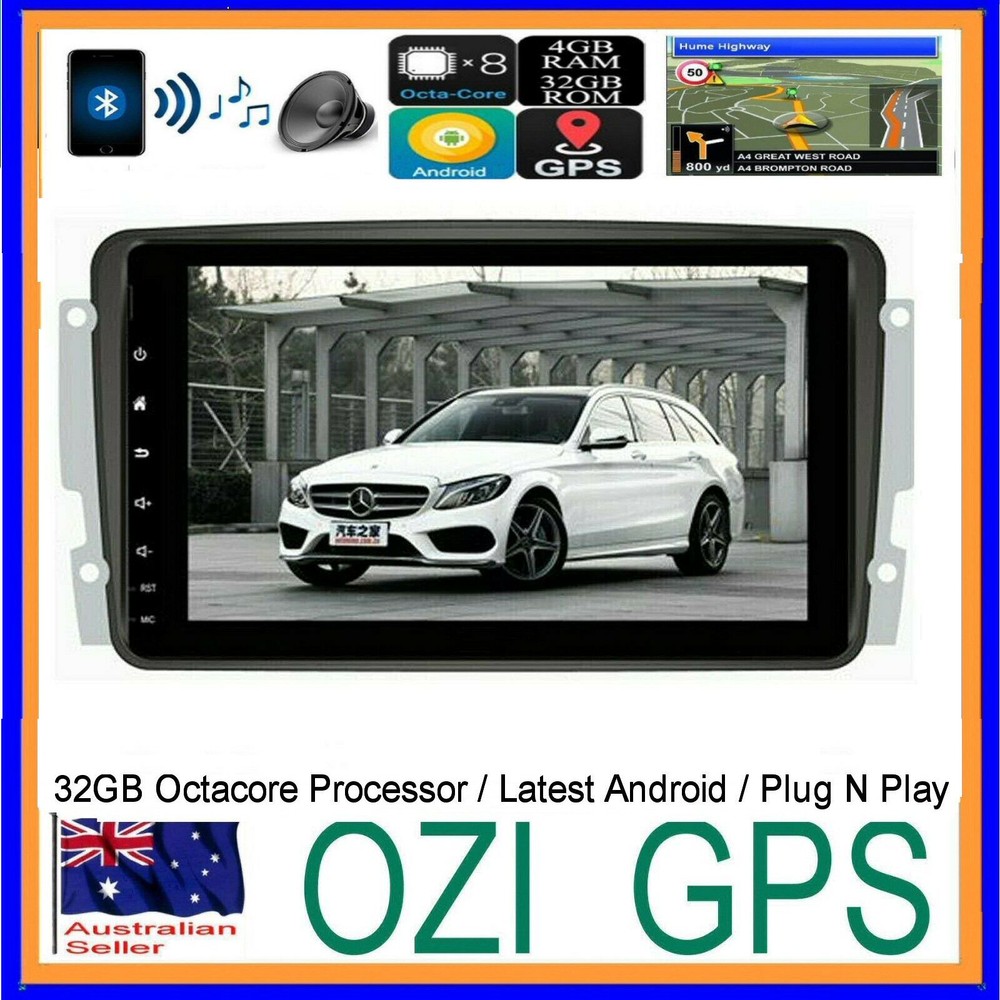 MERCEDES CLK  2000-04 GPS WIRELESS CARPLAY ANDROID AUTO DAB DVR TPMS ODB