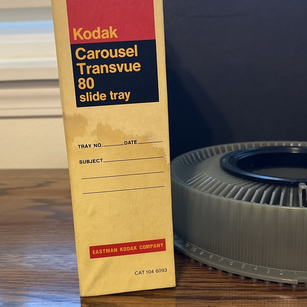 kodak carousel transvue 80 slide tray