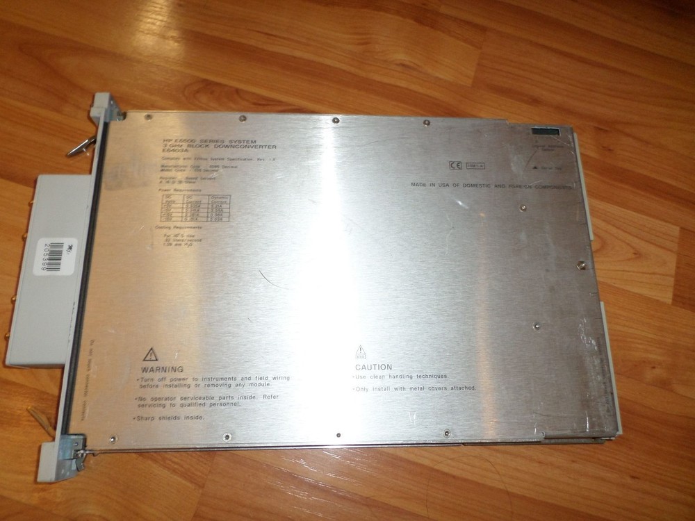 Agilent HP E6403A 3 GHz Block Down Converter E6500A #205399
