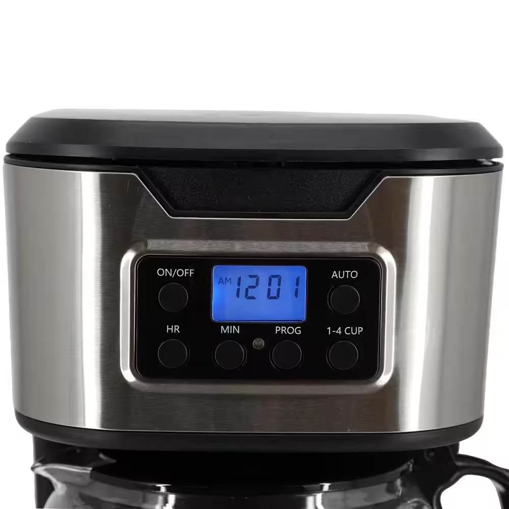 12-Cup Programmable Coffee Maker in Black