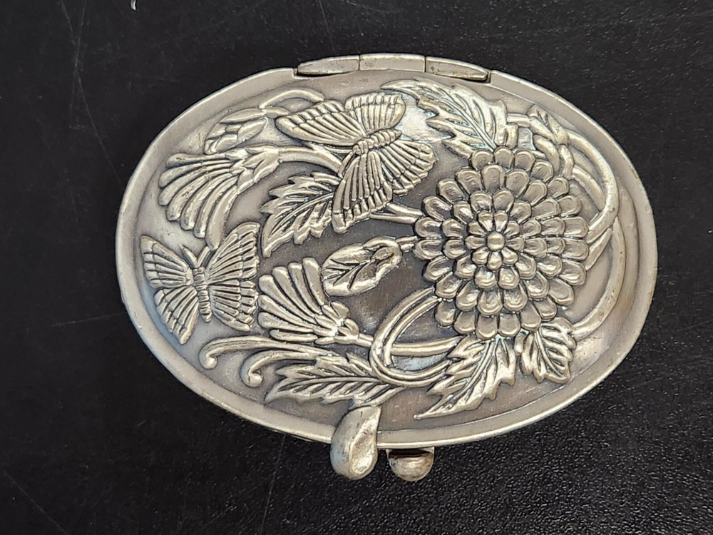 Butterfly Oval Retro Makeup Pocket Mirror