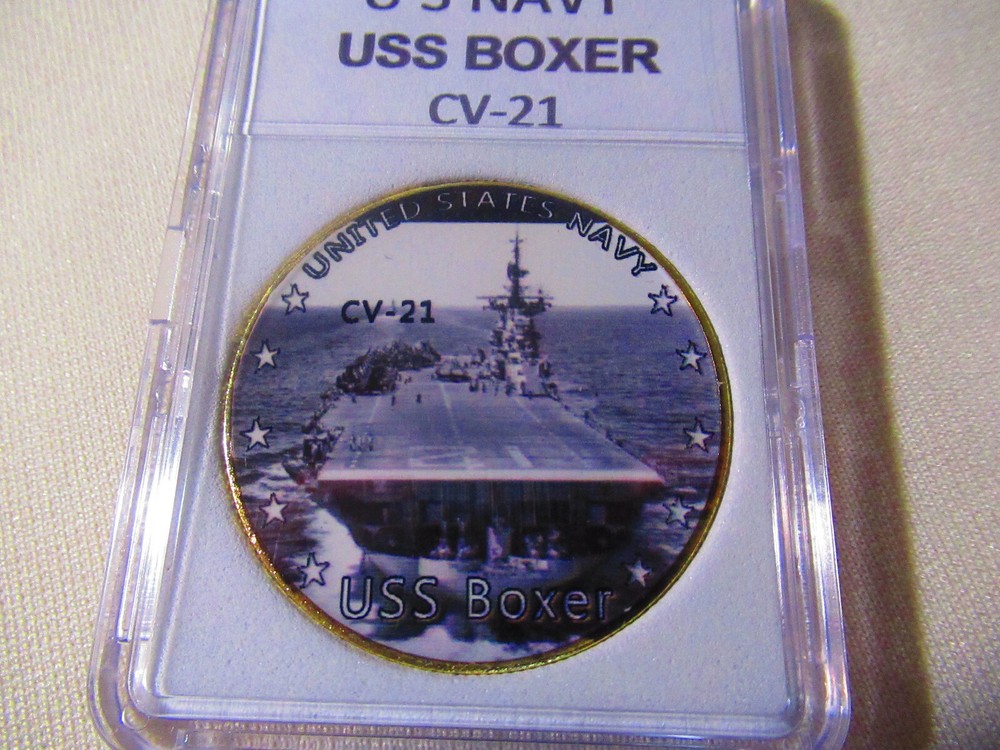 US NAVY - USS BOXER CV-21 Challenge Coin