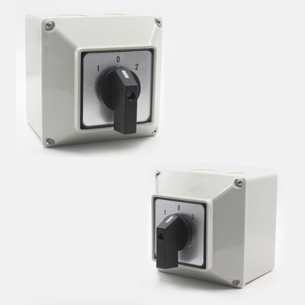 Changeover Switch Universal 3 Position Waterproof Base Box for Power Switch