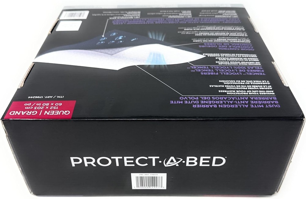 Protect-A-Bed Dream Cloud Mattress Protector Waterproof Breathable Lyocell Top .
