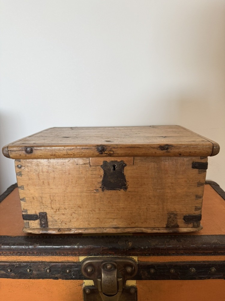 Antique Pine Miniature Trunk