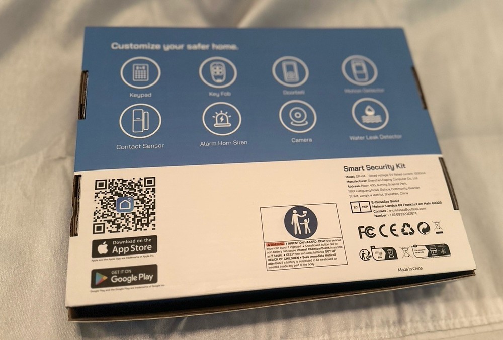 Wireless Home Security System No Monthly Fee 4 Pack Home Security Alarm