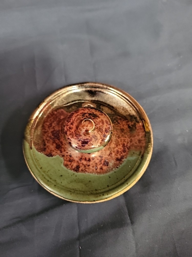 Art Pottery Jar with Lid Handmade