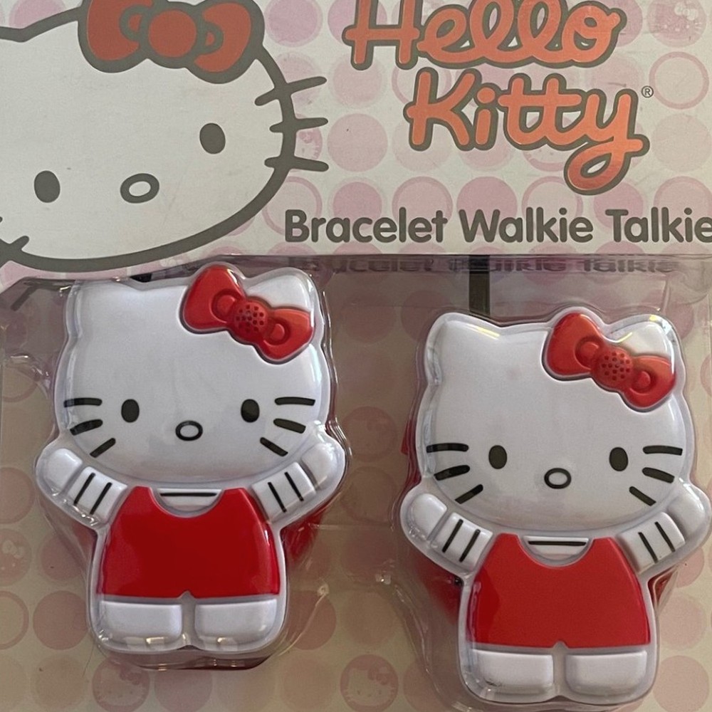 Hello Kitty Bracelet Walkie Talkie Set, Red