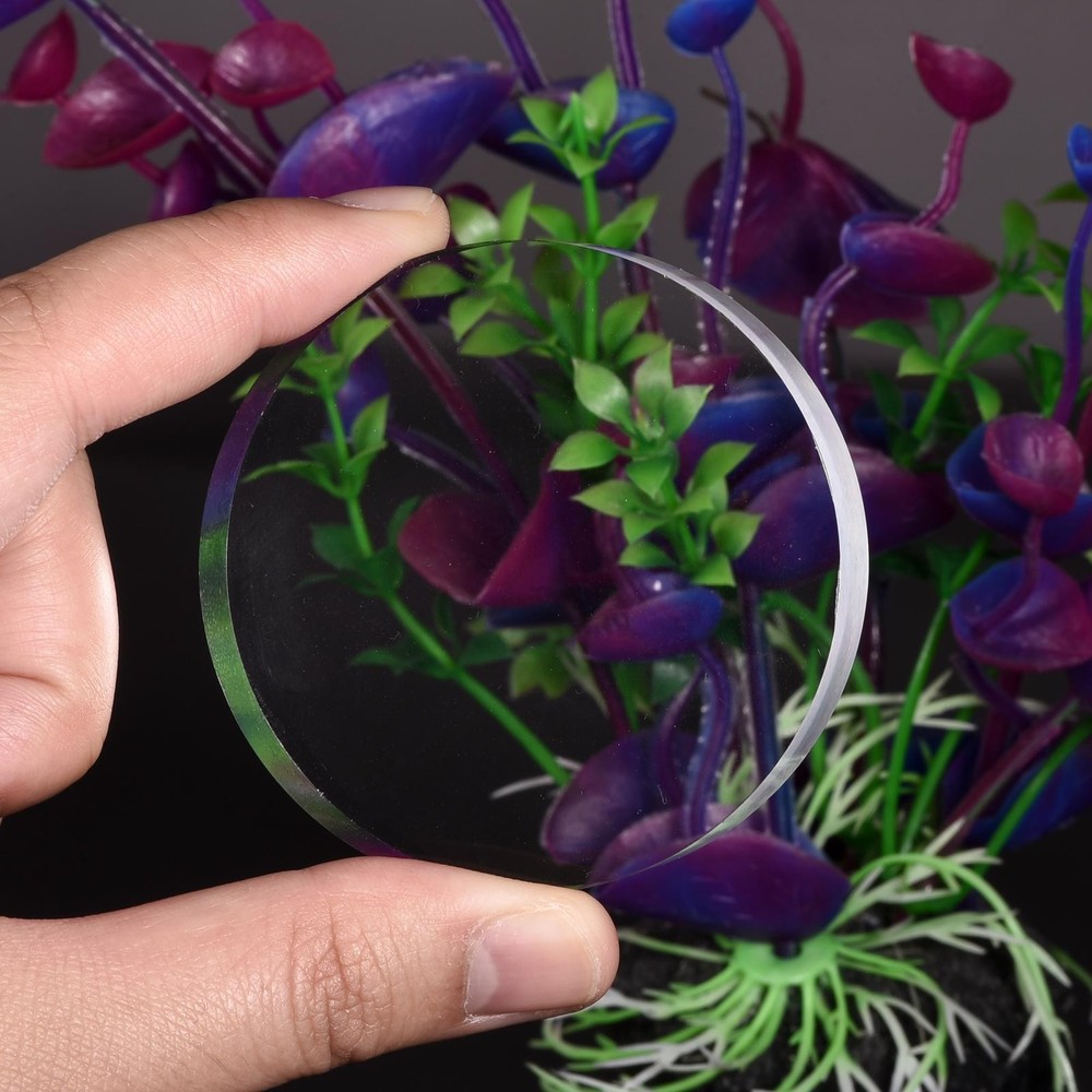 Clear Acrylic Solid Cylinder Round Display Riser, 0.8 Inches x 1.6 Inches