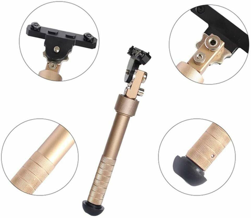 V8 MLock Bipod Side Rail Direct Attach Folding Adjustable 6.5-9 inch Hunting Kit