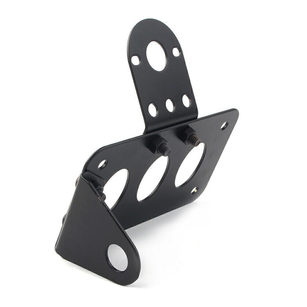 For Harley Choppers Side Mount Motor Tail Light w/ License Plate Bracket Holder