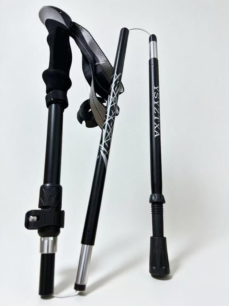 Lightweight Aluminum Collapsible Trekking Pole Adjustable 7075 Walking Stick