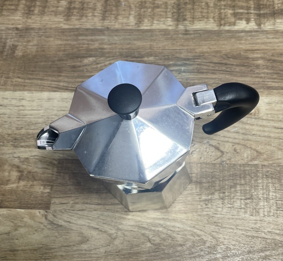 Bialetti Moka Express 1 Cup / 2Oz. 60ml Espresso Maker - Silver Complete Tested