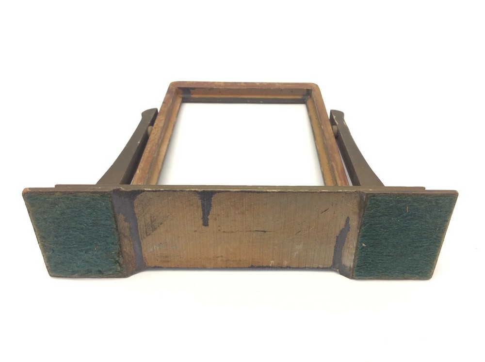 Rectangular Painted Brown Vanity Portrait Picture Frame Custom Stand