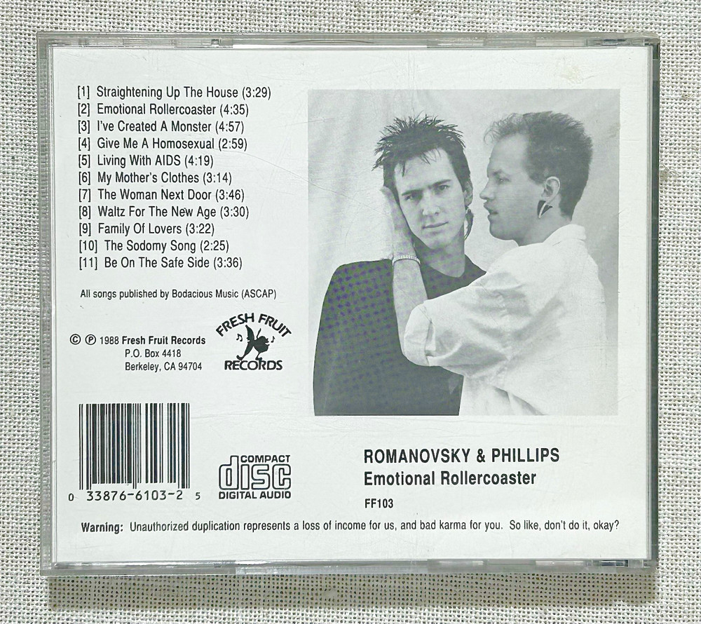 Emotional Rollercoaster CD - Romanovsky & Phillips - Signed
