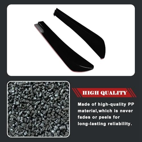 Car Rear Bumper Lip, ABS Universal Protector Bumper Lip, Strip Spoiler Side