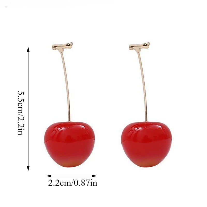 Red Cherry Earrings Dangle Drop Jojo Siwa anime