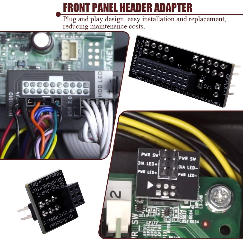 Front Panel Header Adapter Compatible with Dell Optiplex 7010 9010 7020 9020 ...