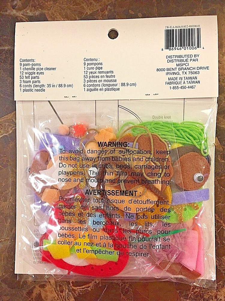 Creatology Christmas Felt Navity Puppet Kit 85pc New