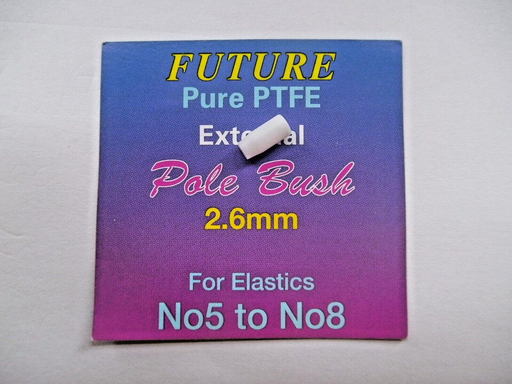 FUTURE MATCH EXTERNAL POLE BUSH PTFE 2.6mm ELASTIC SIZE 5-8 WHITE
