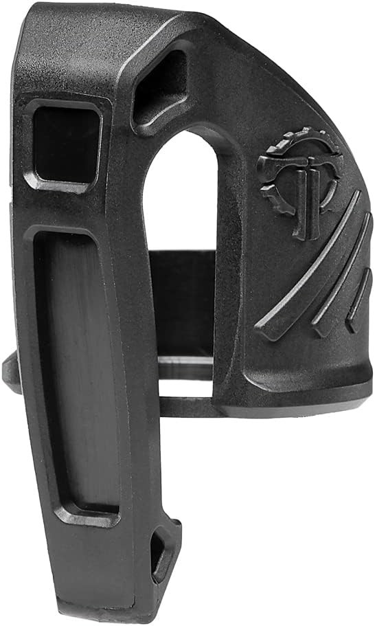 Low Profile Carry Clip for Flashlight - MOLLE Compatible & Durable Black Design