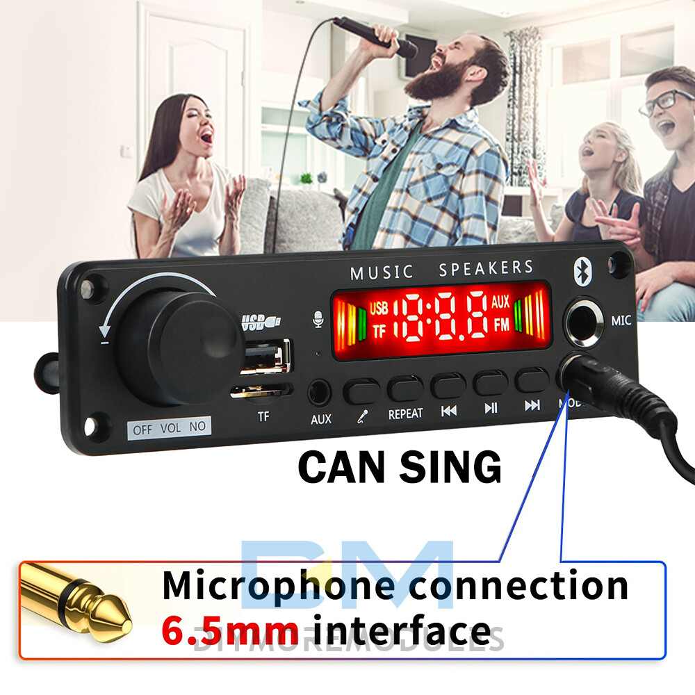 50W Amplifier Bluetooth MP3 Player Decoder Board DC6-18V FM Radio TF Car kit