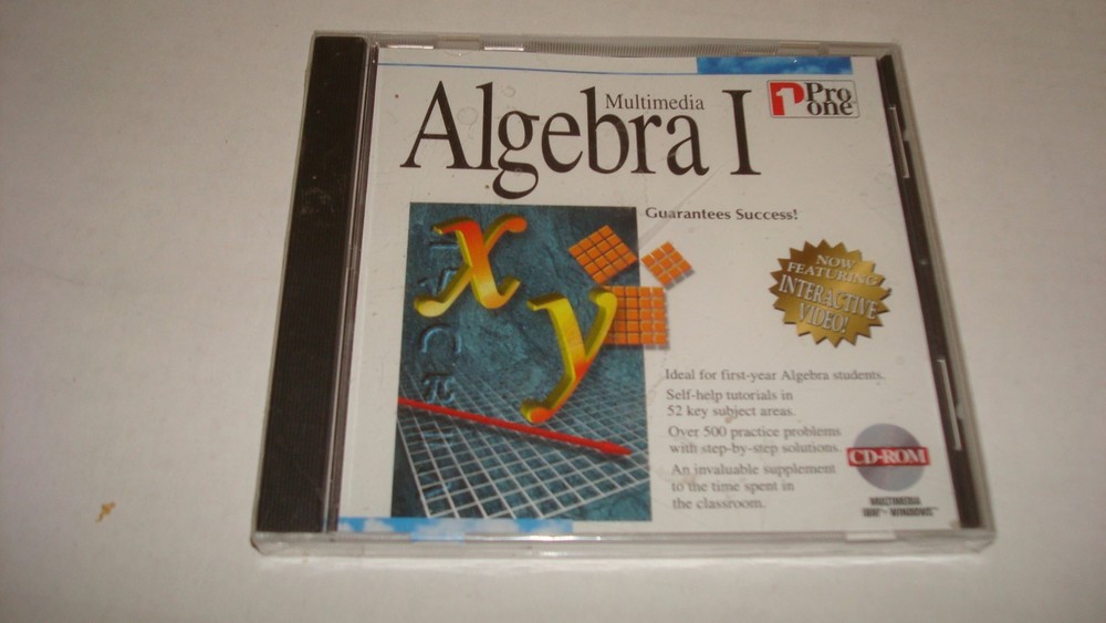 Algebra 1 CD-Rom Pro One New 1995