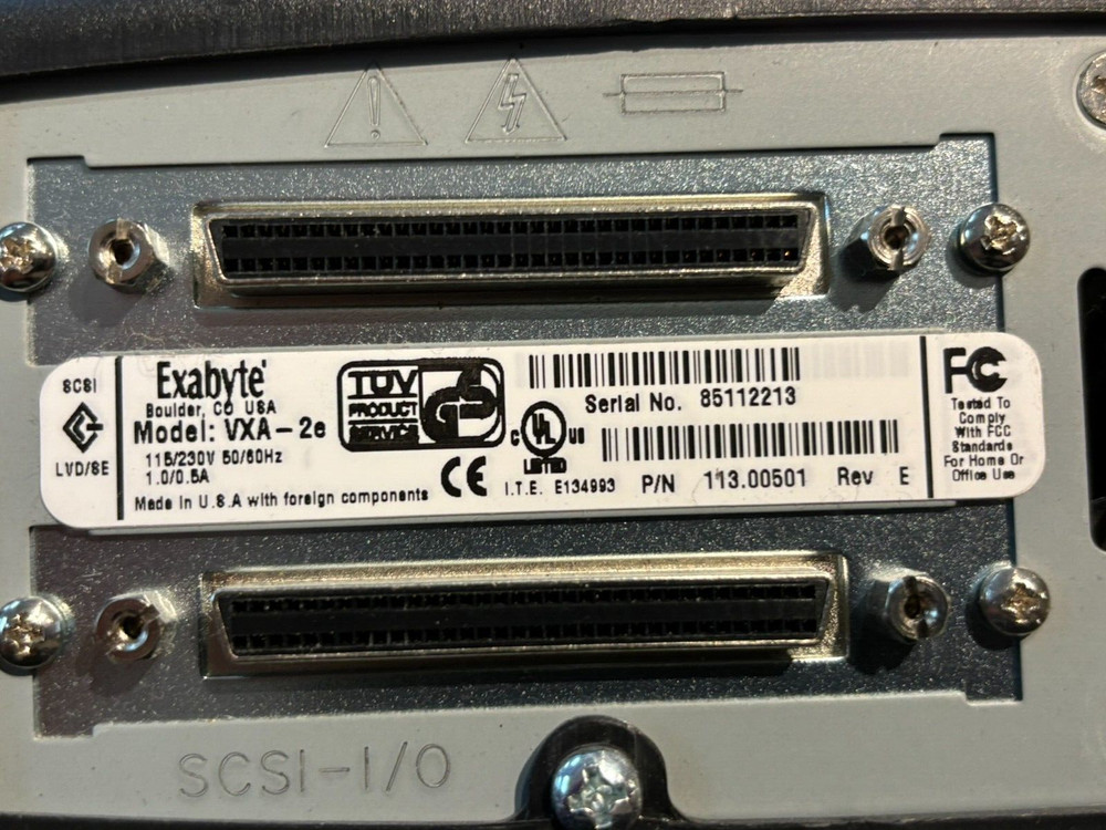 Exabyte VXA-2e External Tape Drive 113.00501