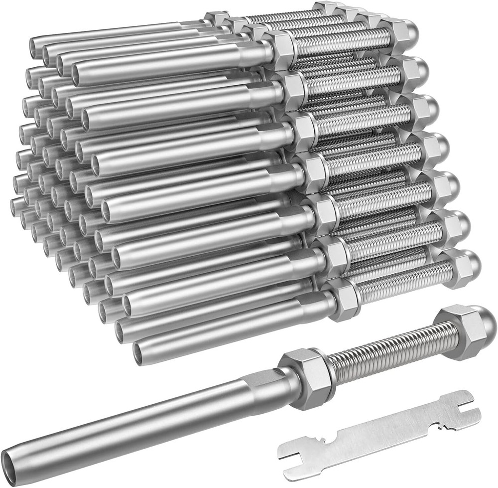 50X T316 Swage Threaded Tensioner for 1/8" Cable Railing Systems Stainless Steel