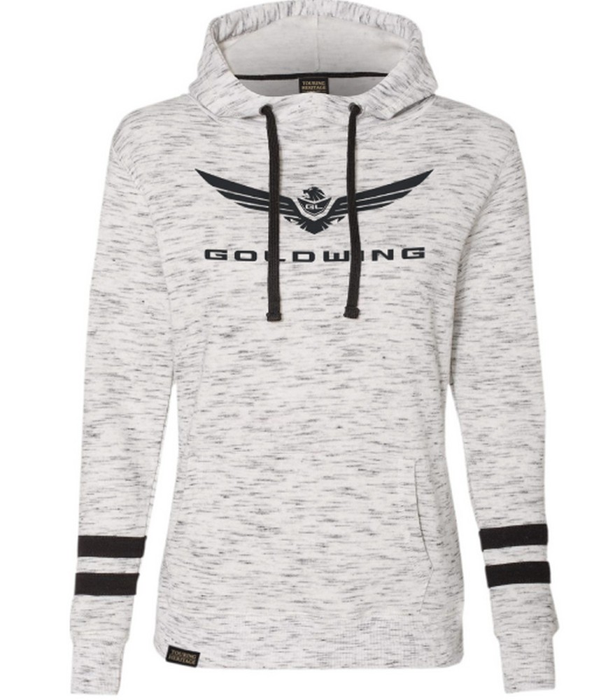 Factory Effex Goldwing Bold Womens Pullover Hoody White/Black
