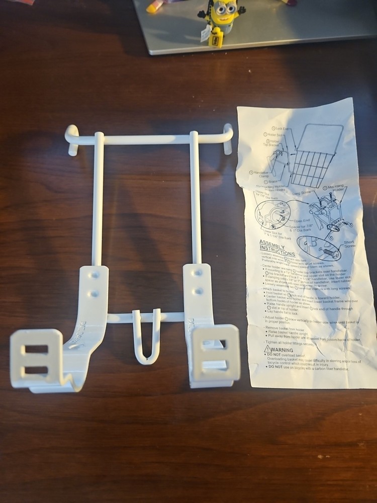 Wald Replacement Bicycle Basket Holder - 3033 (White)