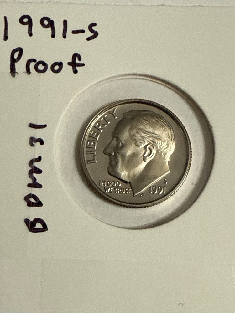 1991 S Proof Roosevelt Dime