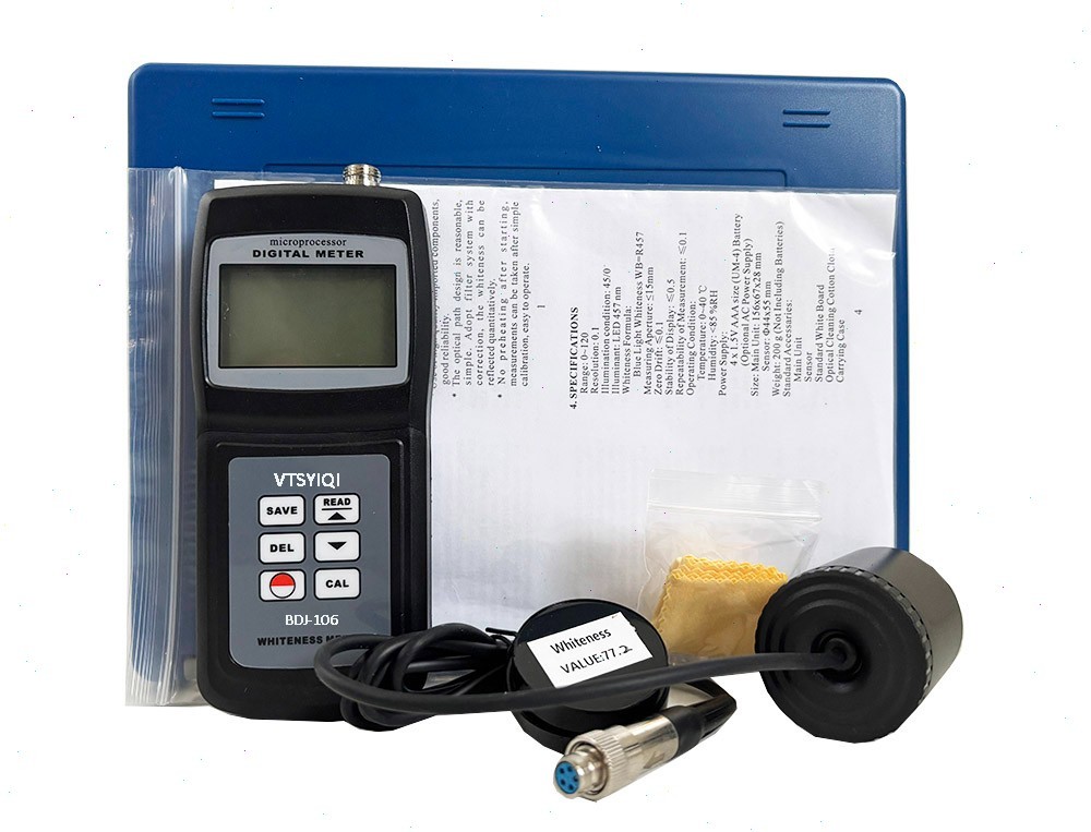 Handheld Whiteness Tester with Range 0%~120% Resolution 0.1% for Textile Paint