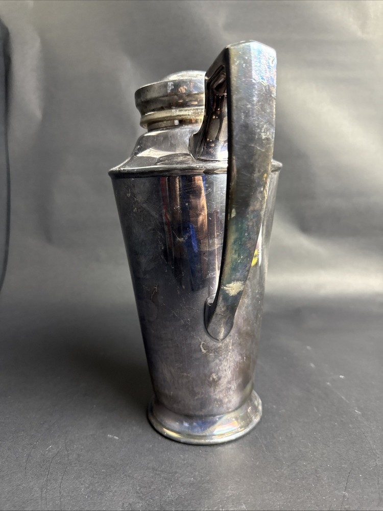 Vintage Reed & Barton Silver Plate Cocktail Shaker 10 64 - 11”
