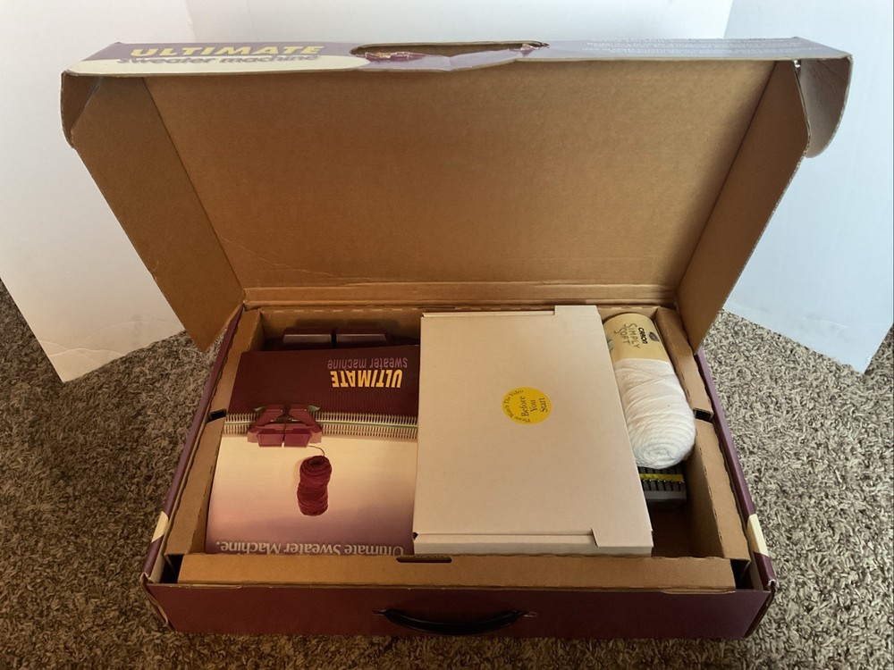 Ultimate Sweater Machine Knitting System Fast & Easy Knitting Open Box