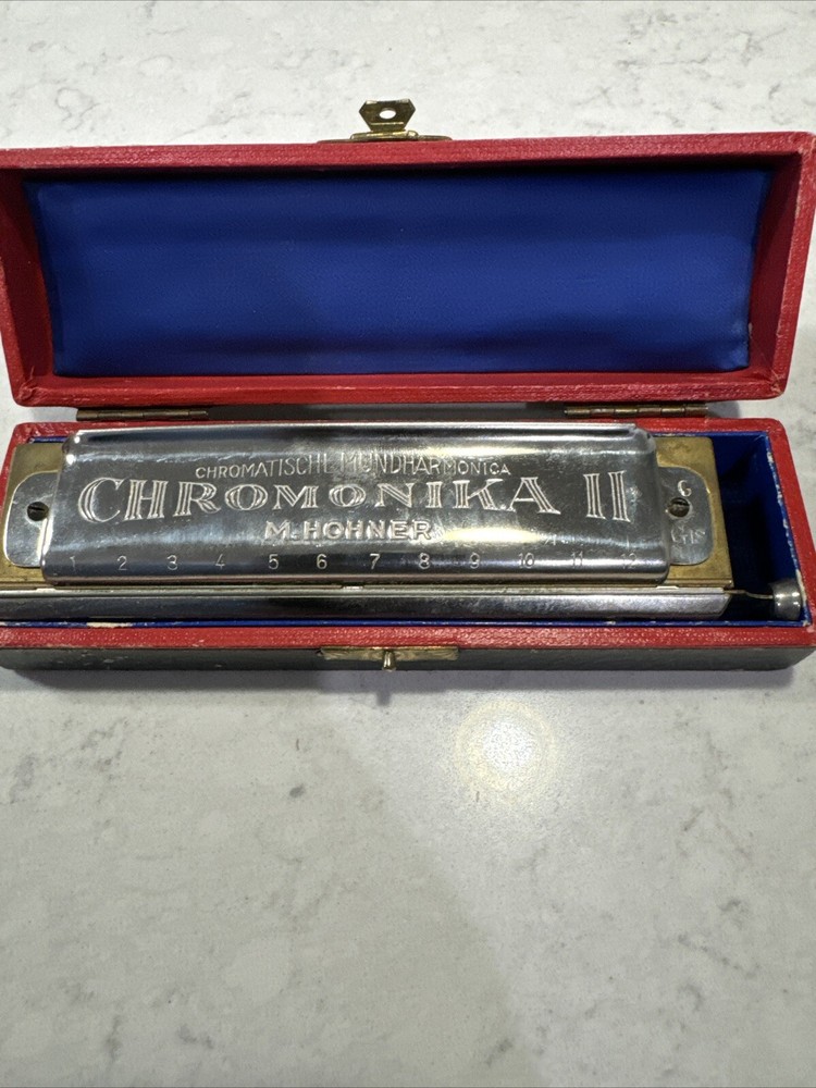 Chromonika II Harmonica C Key M. Hohner Original Box