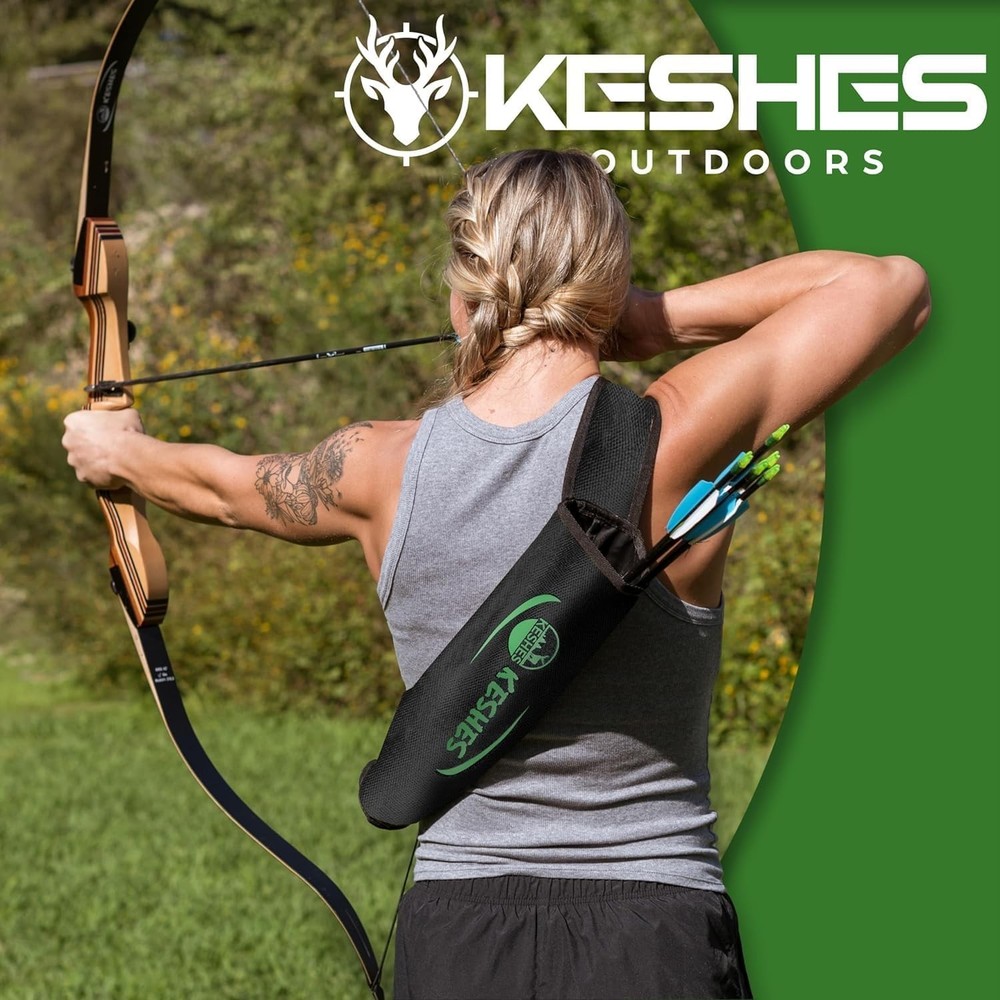 Compact Archery Quiver with Protective Bottom, Ideal for Hunters & Practitioners