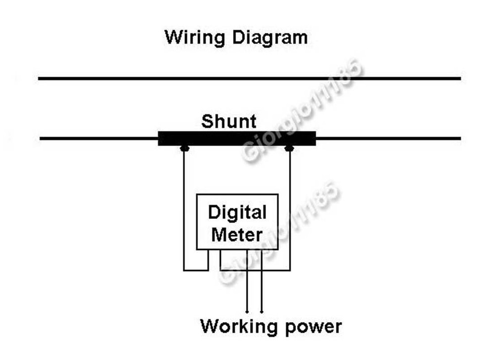 Blue LCD Digital AMP Current Panel Meter Ammeter AC 20A & Shunt