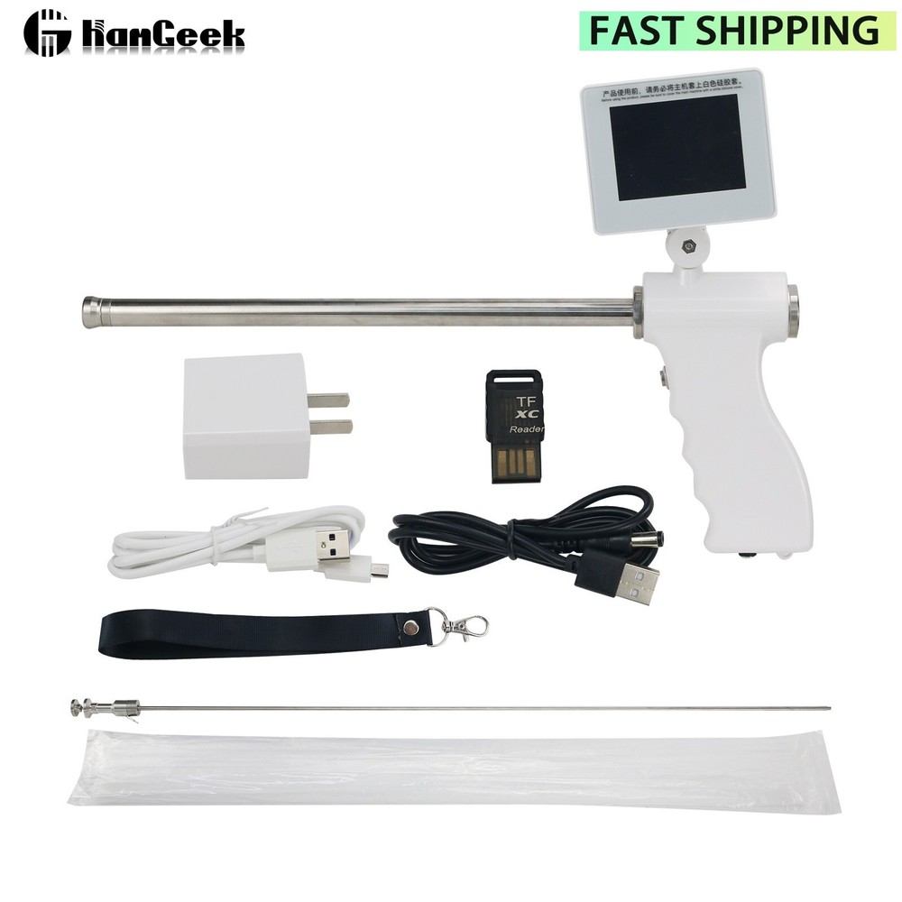 Insemination Kit for Cows Cattle Visual Insemination Gun with Adjustable Screen