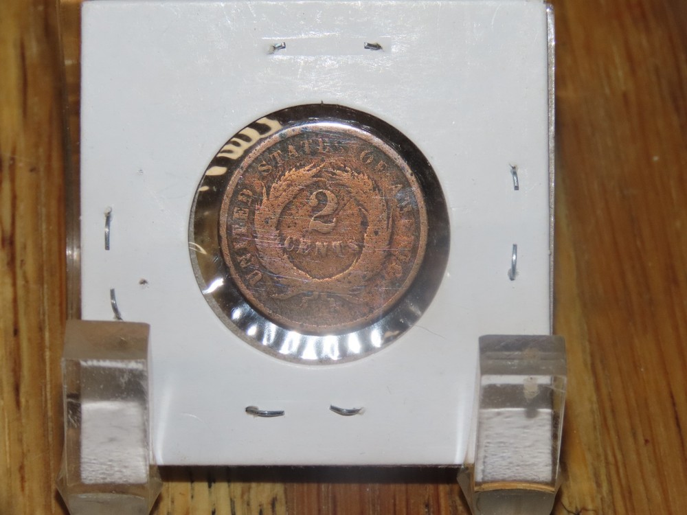 1864 2 cent coin