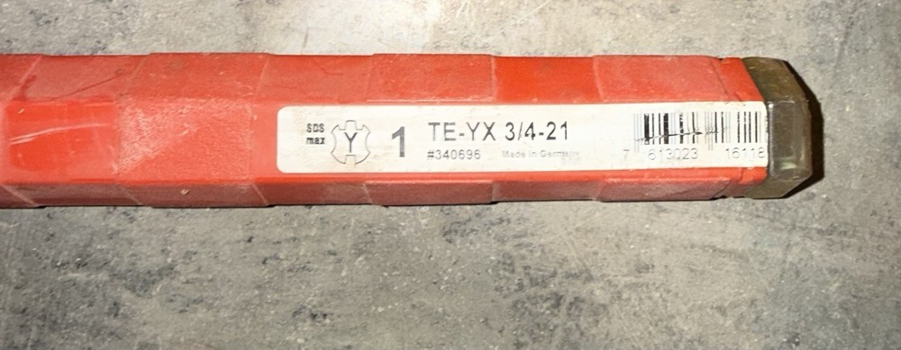 Hilti Bits Lot Of 6 Assorted 3/4 Bits