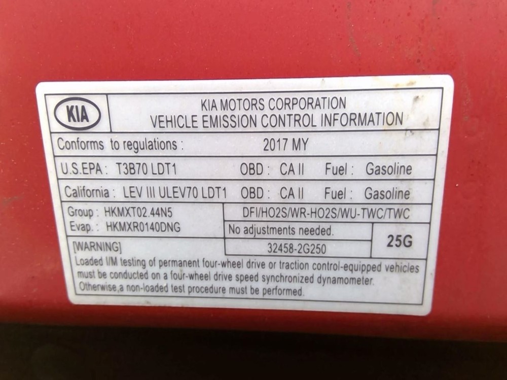 SPORTAGE 2017 Transmission Shift 969095