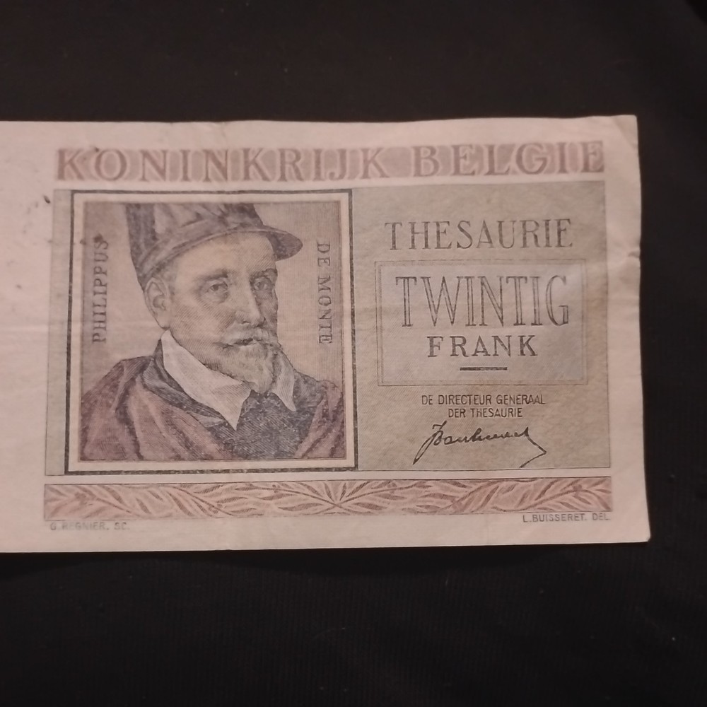 BELGIUM 20 Francs 1950 P-132a UNC Uncirculated