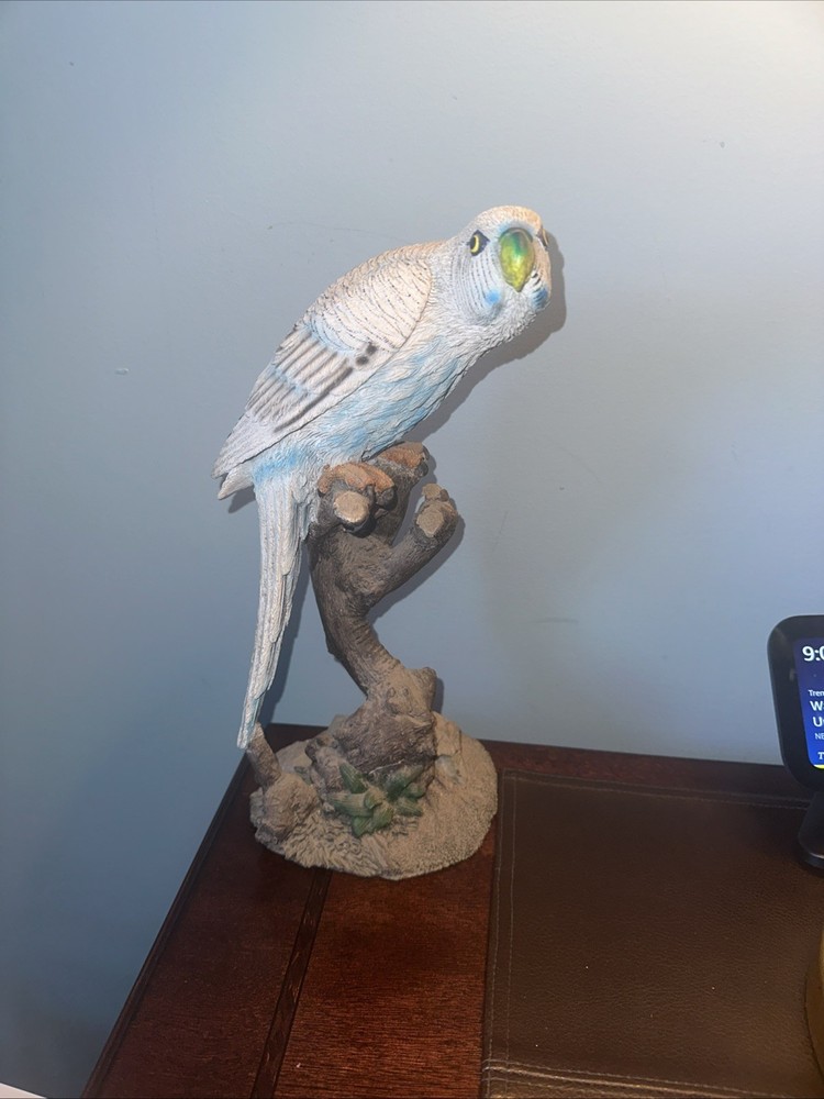 Parrot Bird Resin Figurine Multicolor