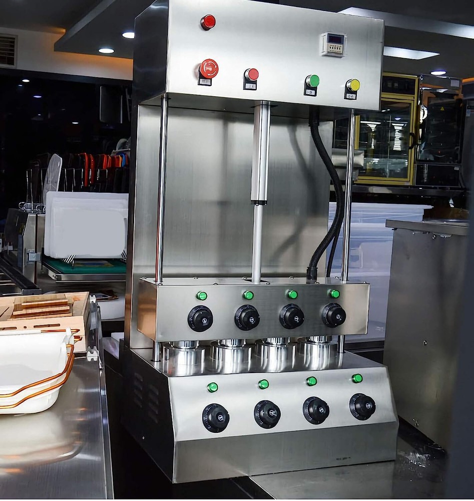 Pizza Cone Forming Making Machine 110V 4 Heads Pizza Cone Forming Machine
