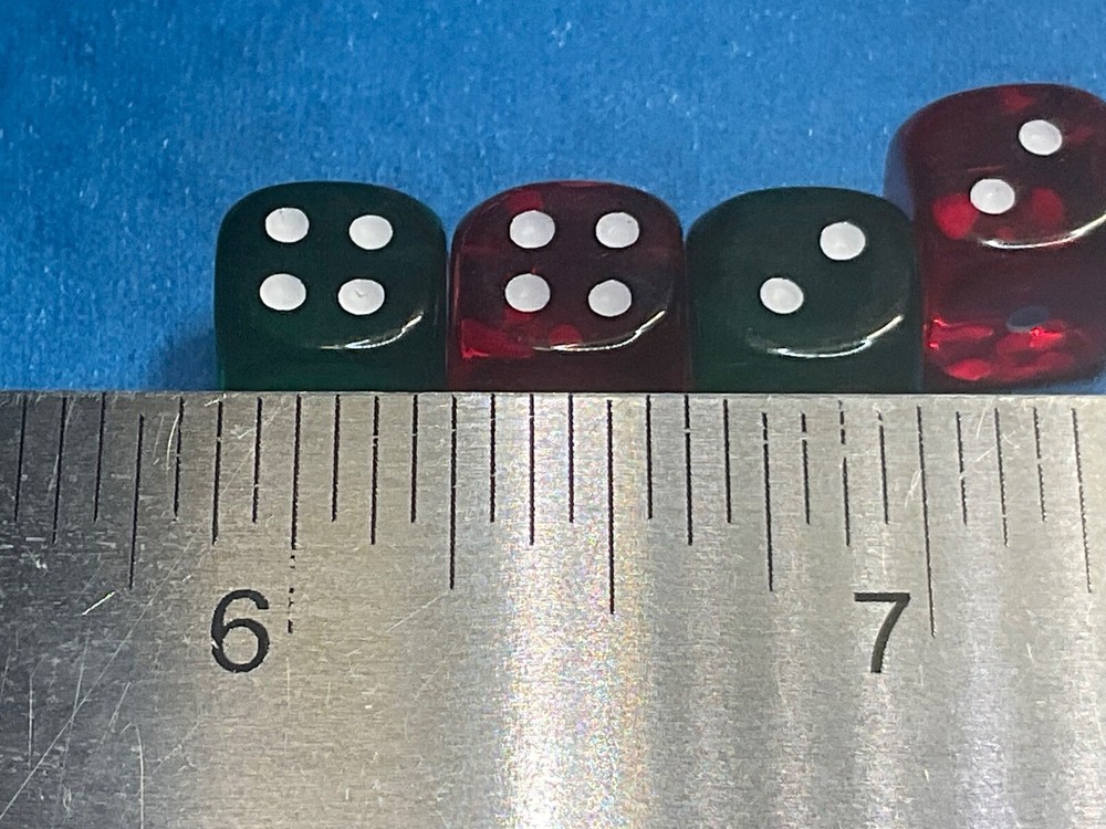 2–PAIR OF SMALLER ROUNDED CORNER DICE—-—BEAUTIFUL TINY DICE——C—82