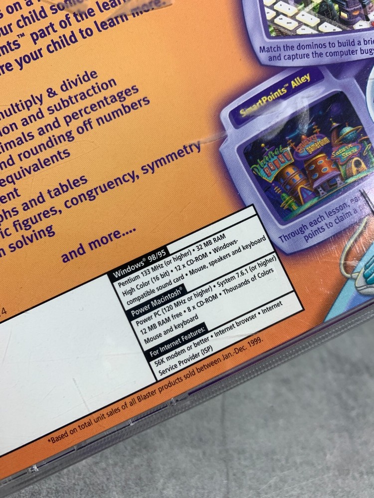 Math Blaster: Total Math Solution - 300 Lessons - Ages 8 To 9 - Smartpoints 2000