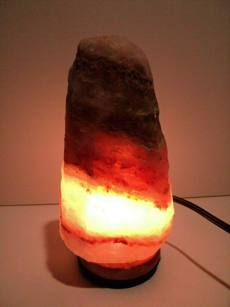 Salt Quartz Himalayan Healing Lamp Rock. Light has dimmer